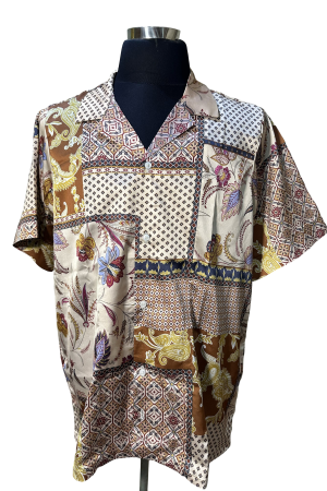 Heritage Patchwork Print Vintage Shirt