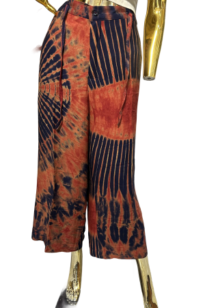 Rust & Indigo Adire Pant
